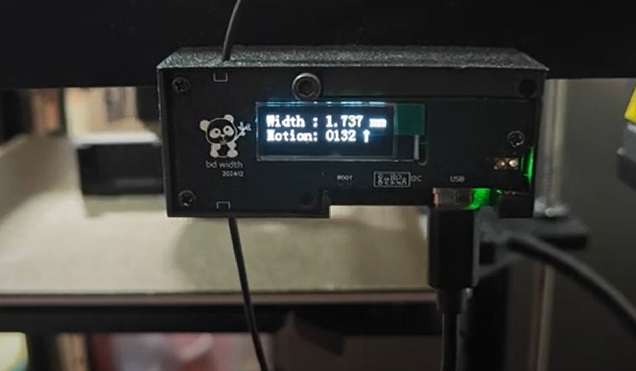 bdwidth Optical filament width and motion sensor for 3D Printers (bd width)