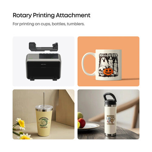 eufyMake E1 Rotary Attachment – Print on Tumblers, Bottles, Mugs and More