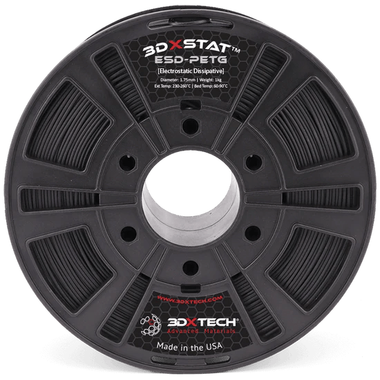 3DXSTAT™ ESD - PETG 1.75mm 3D Printer Filament by 3DXTech Made in USA 750g - West3D 3D Printing Supplies - 3DXTech