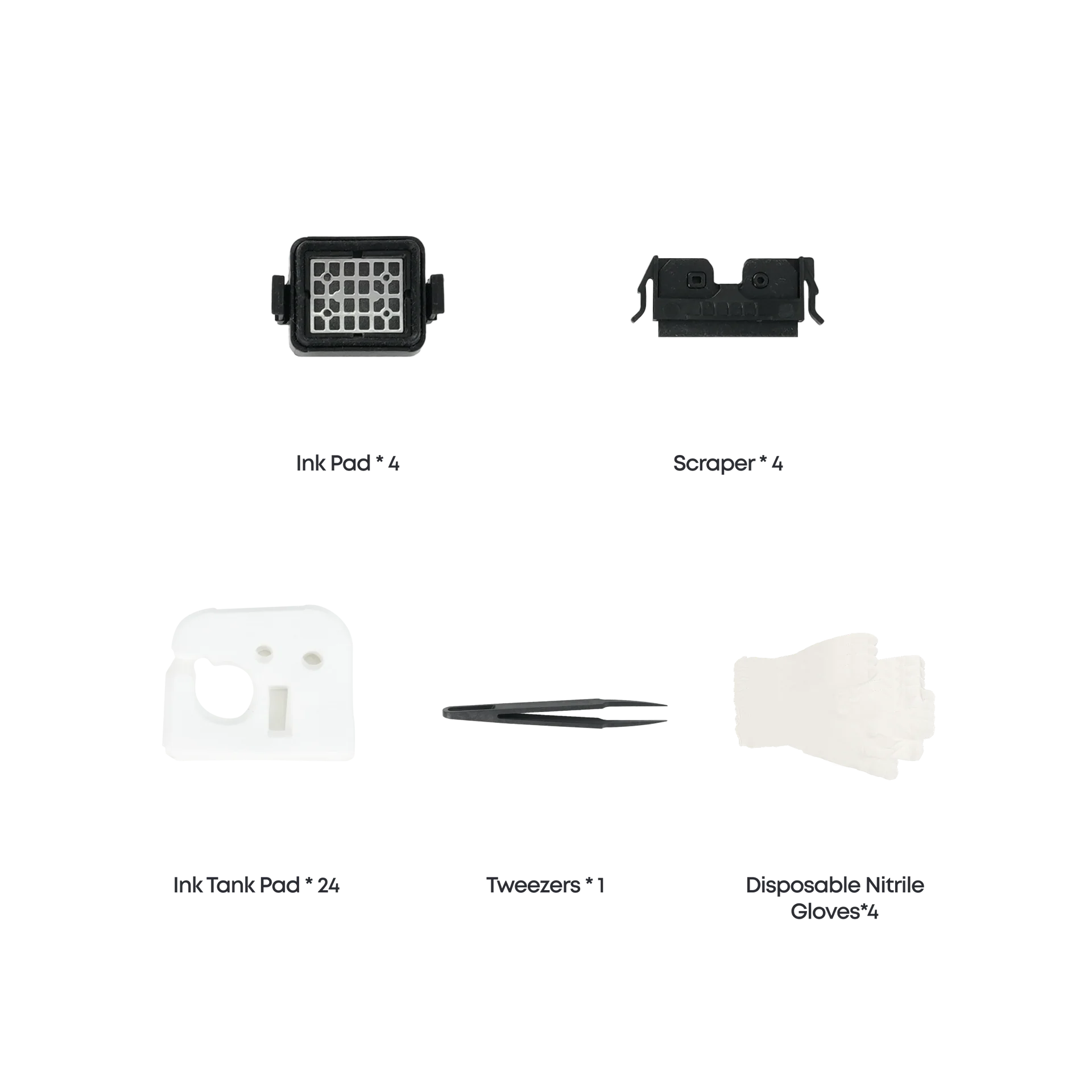eufyMake Print Scraper Kit – 4-Pack Replacement Scrapers for E1 UV Printer Maintenance