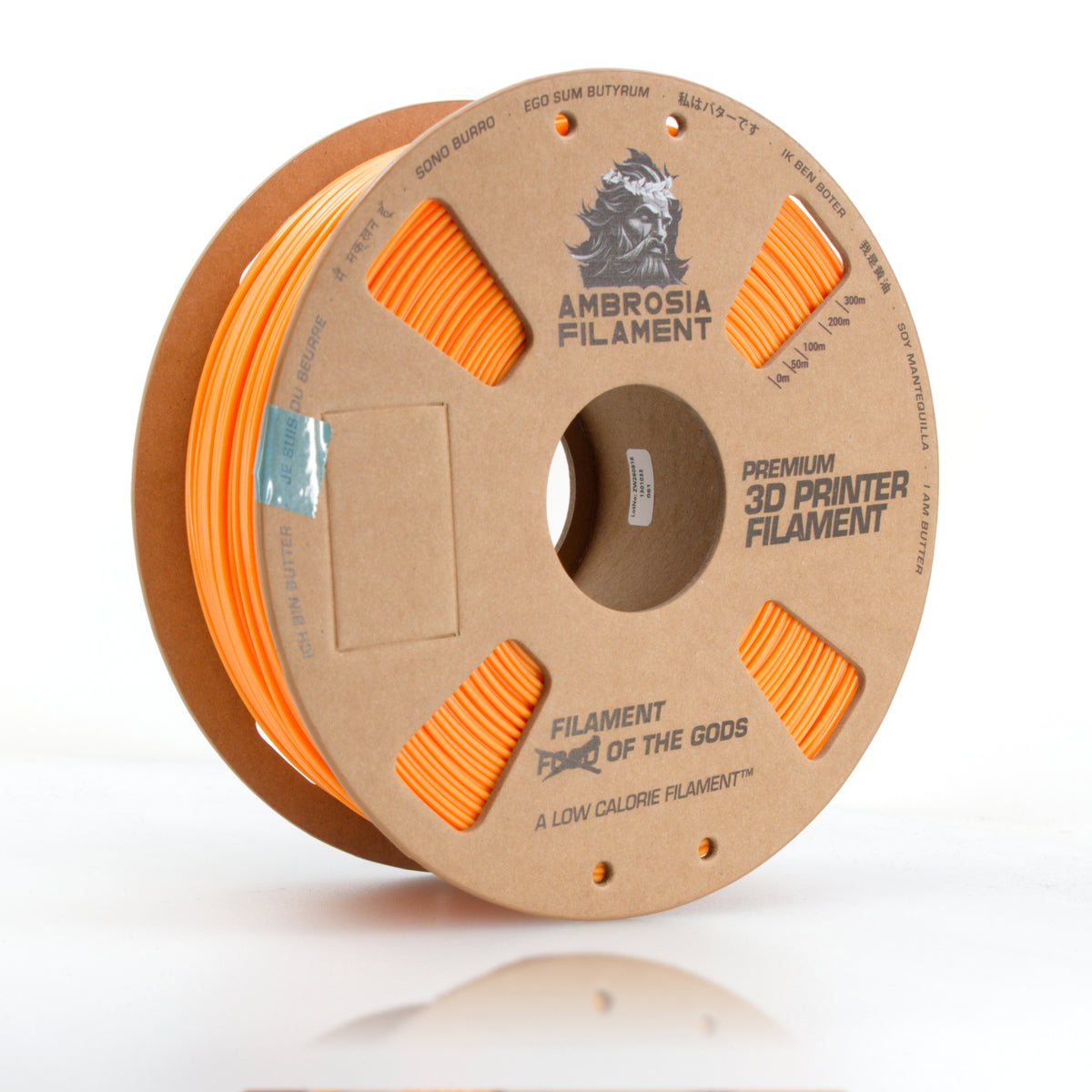 AMBROSIA PLA Filament of the Gods - 1KG Bambu AMS Friendly Cardboard Spools Premium 3D Printing Filament