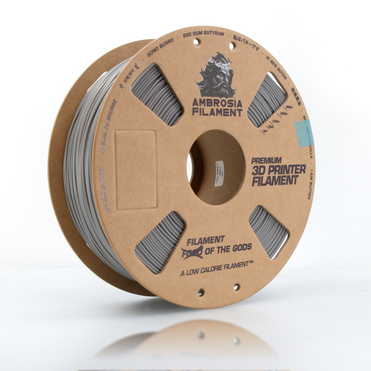 AMBROSIA ABS Matte Filament of the Gods - 1KG Bambu AMS Friendly Cardboard Spools Premium 3D Printing Filament