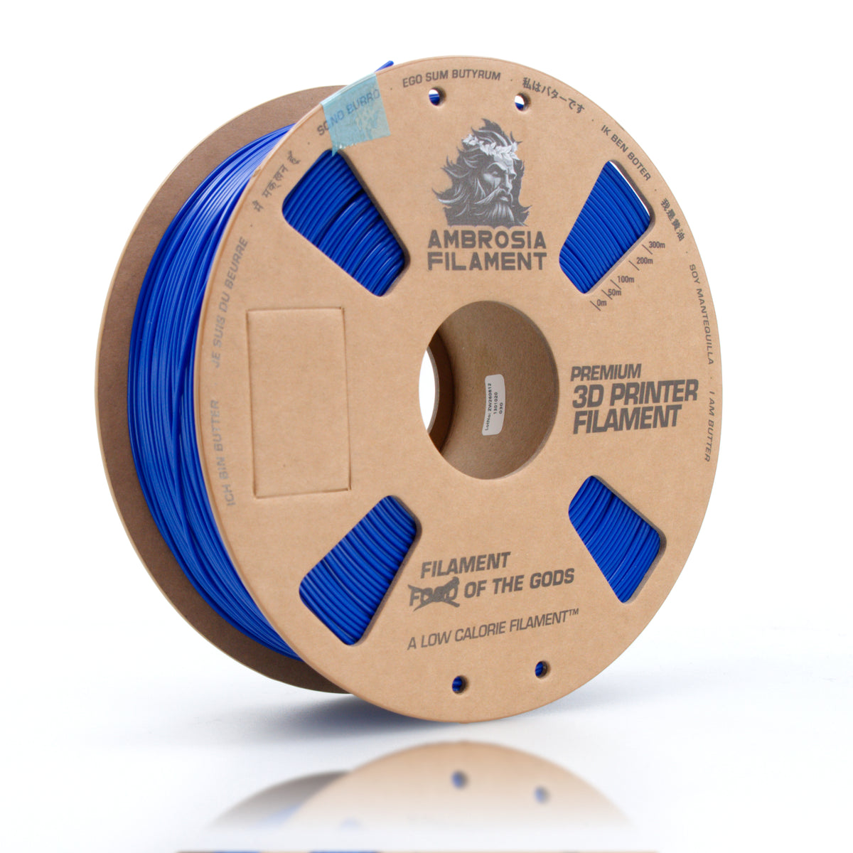 AMBROSIA ABS Matte Filament of the Gods - 1KG Bambu AMS Friendly Cardboard Spools Premium 3D Printing Filament