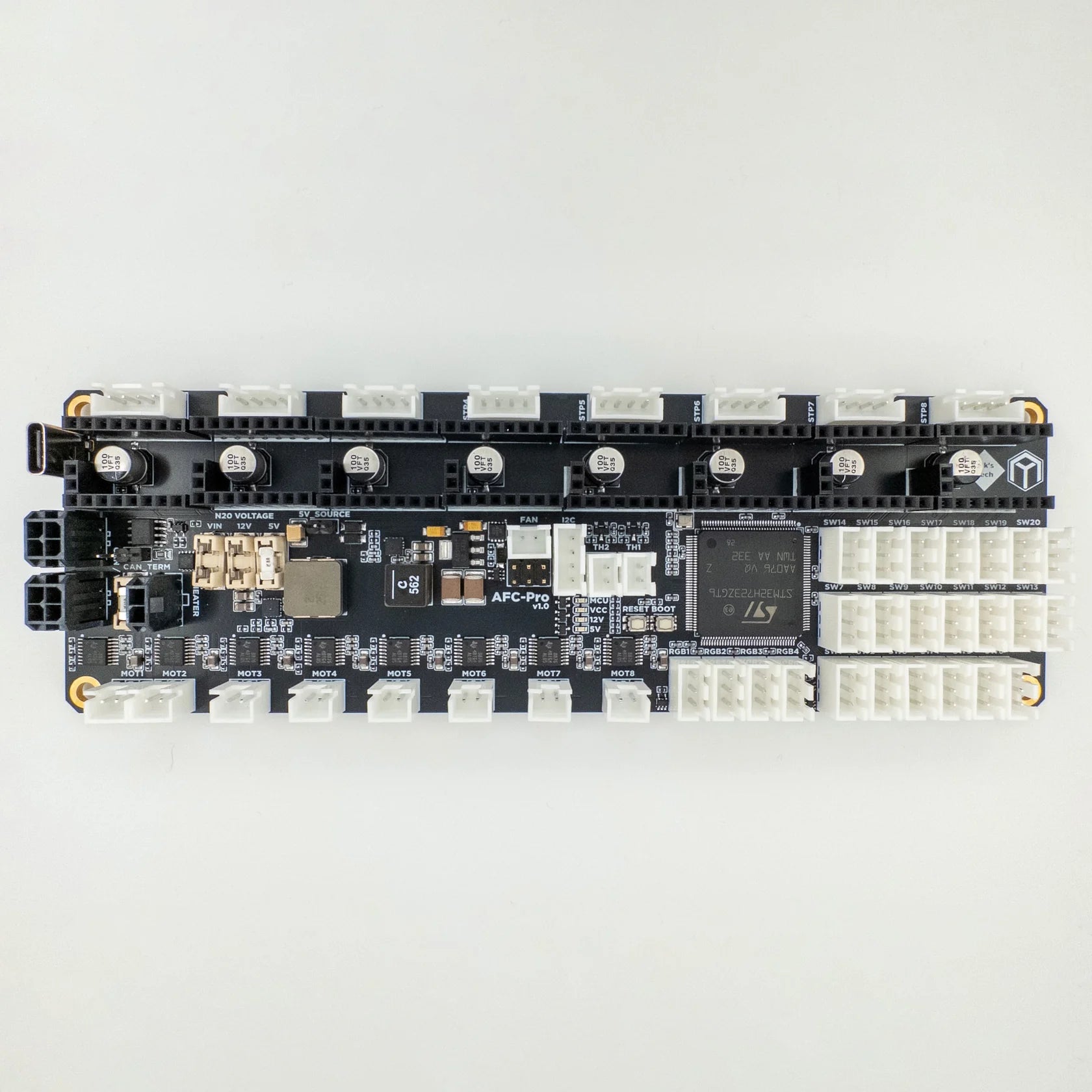 AFC - PRO 8 Lane Box Turtle Multi Filament Controller PCB - West3D 3D Printing Supplies - IsiksTech