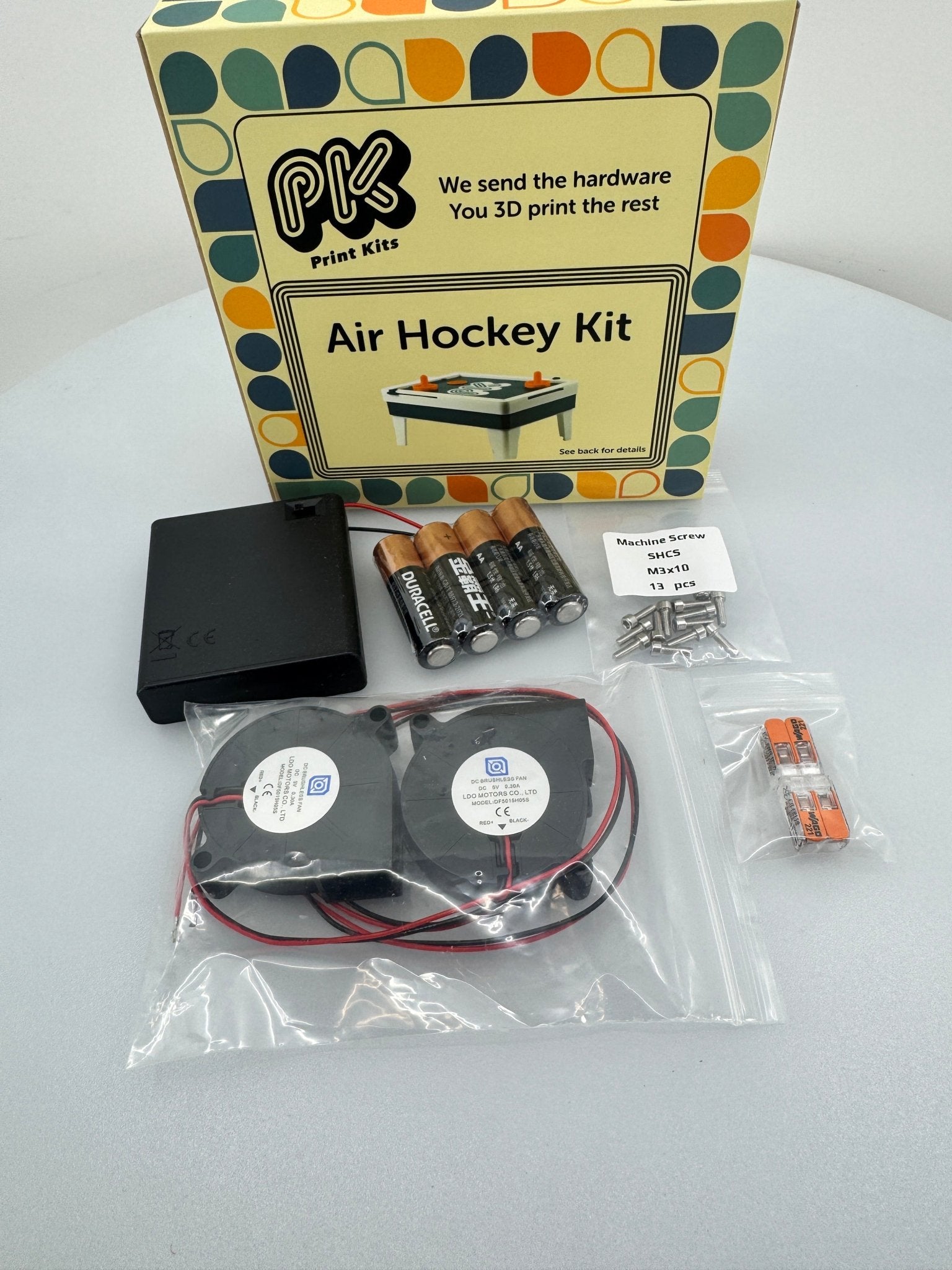 Air Hockey Toy Project Kit by PrintKits - West3D 3D Printing Supplies - PrintKits