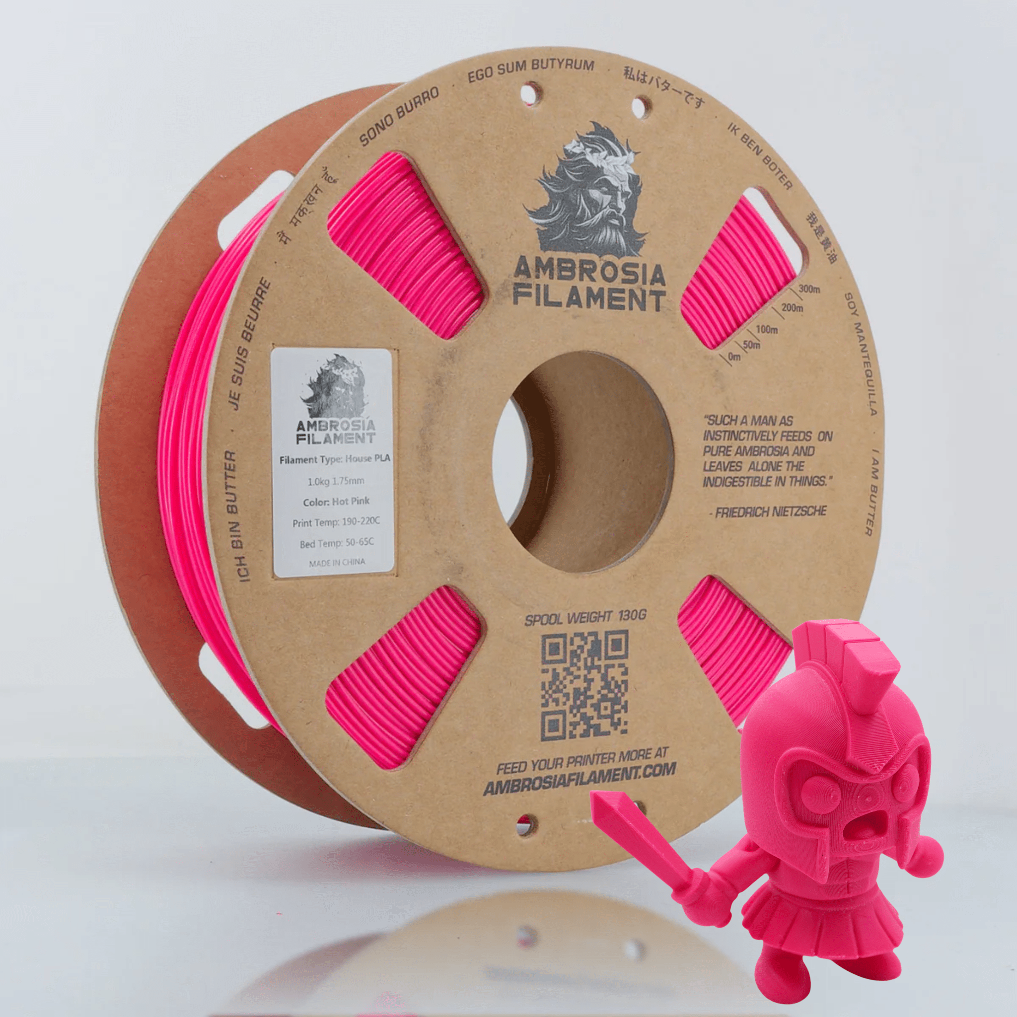 AMBROSIA ASA Filament of the Gods - 1KG Bambu AMS Friendly Cardboard Spools Premium 3D Printing Filament House ASA - West3D 3D Printing Supplies - AMBROSIA FILAMENT
