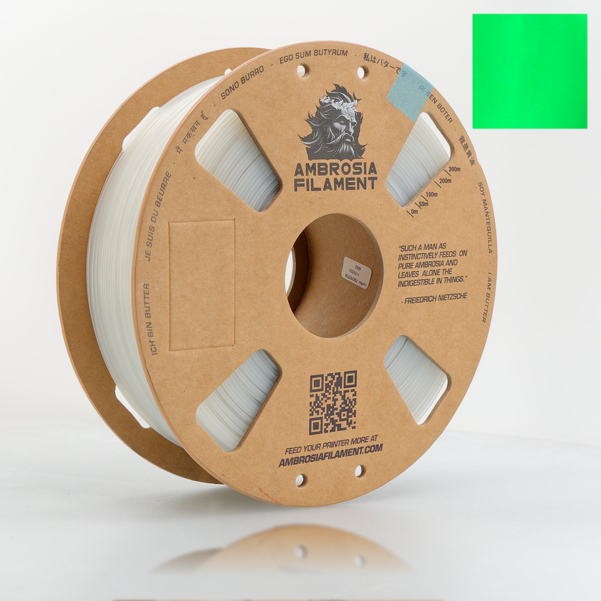 AMBROSIA ASA Galactic Filament of the Gods (Glitter / Sparkle) - 1KG Bambu AMS Friendly Cardboard Spools Premium 3D Printing Filament - West3D 3D Printing Supplies - AMBROSIA FILAMENT