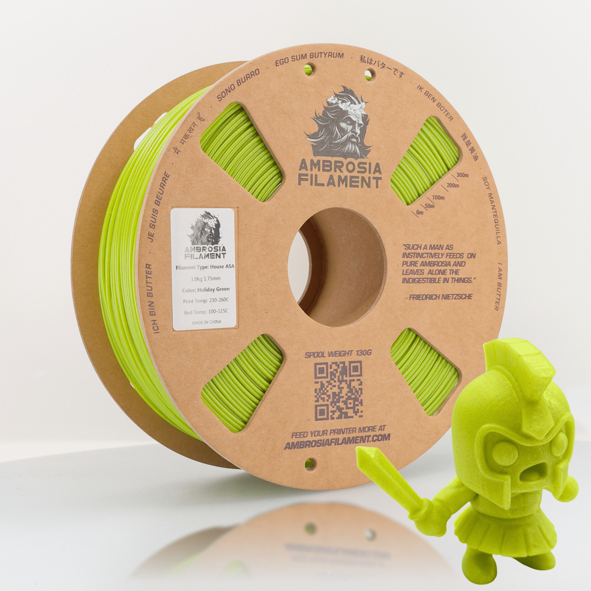 AMBROSIA ASA Galactic Filament of the Gods (Glitter / Sparkle) - 1KG Bambu AMS Friendly Cardboard Spools Premium 3D Printing Filament - West3D 3D Printing Supplies - AMBROSIA FILAMENT