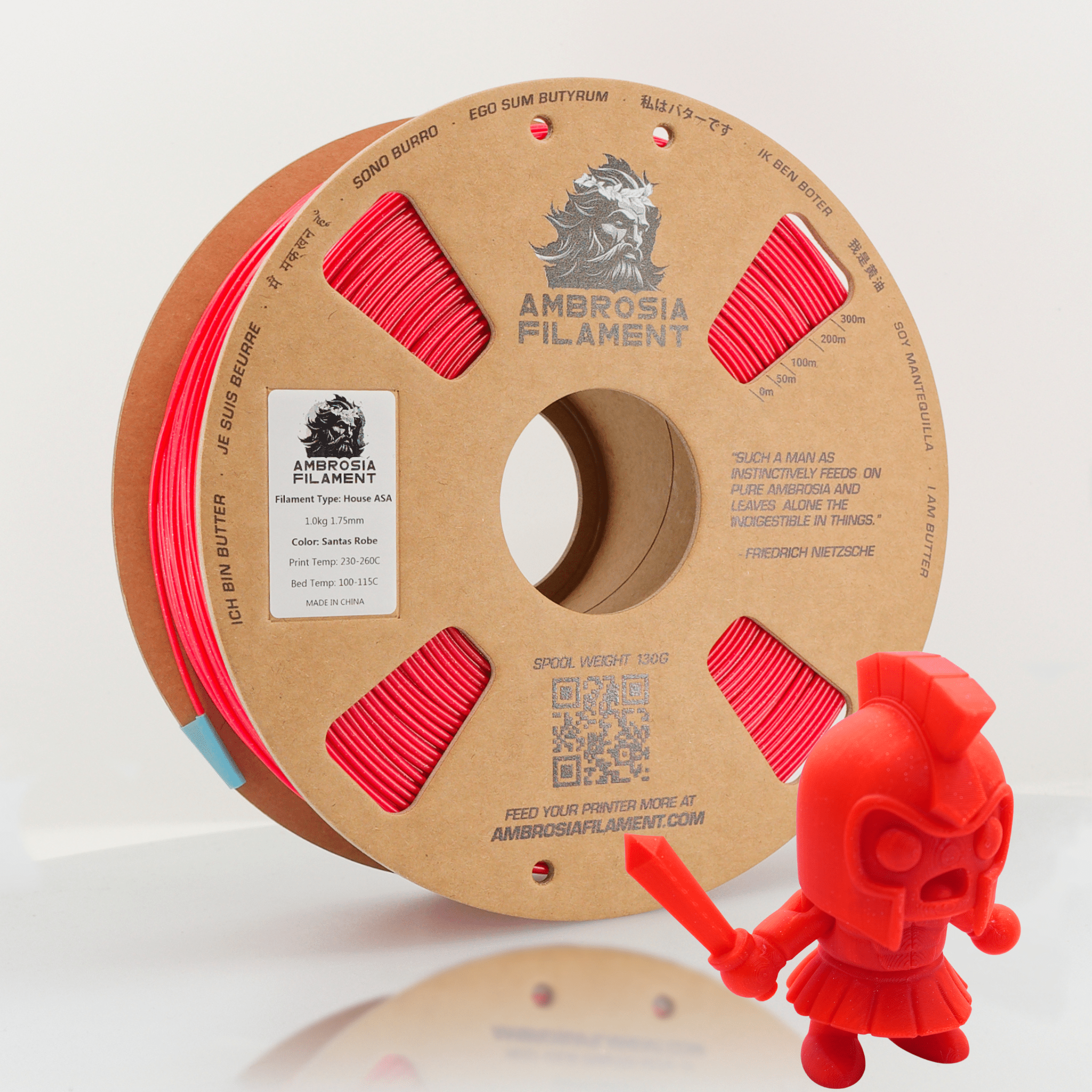 AMBROSIA ASA Galactic Filament of the Gods (Glitter / Sparkle) - 1KG Bambu AMS Friendly Cardboard Spools Premium 3D Printing Filament - West3D 3D Printing Supplies - AMBROSIA FILAMENT