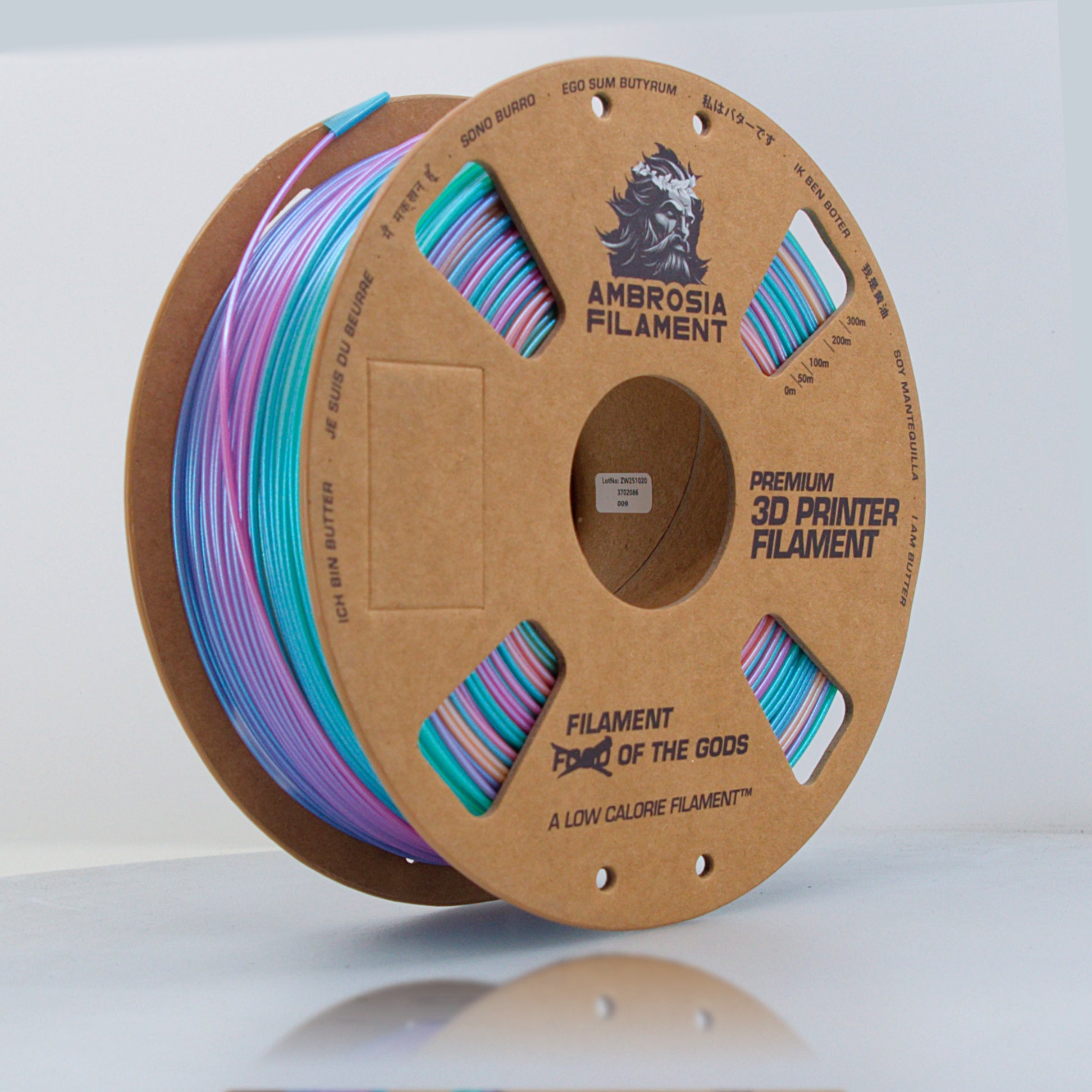 AMBROSIA Dolos Color Shifting ASA Filament of the Gods - 1KG Bambu AMS Friendly Cardboard Spools Premium 3D Printing Filament - West3D 3D Printing Supplies - AMBROSIA FILAMENT