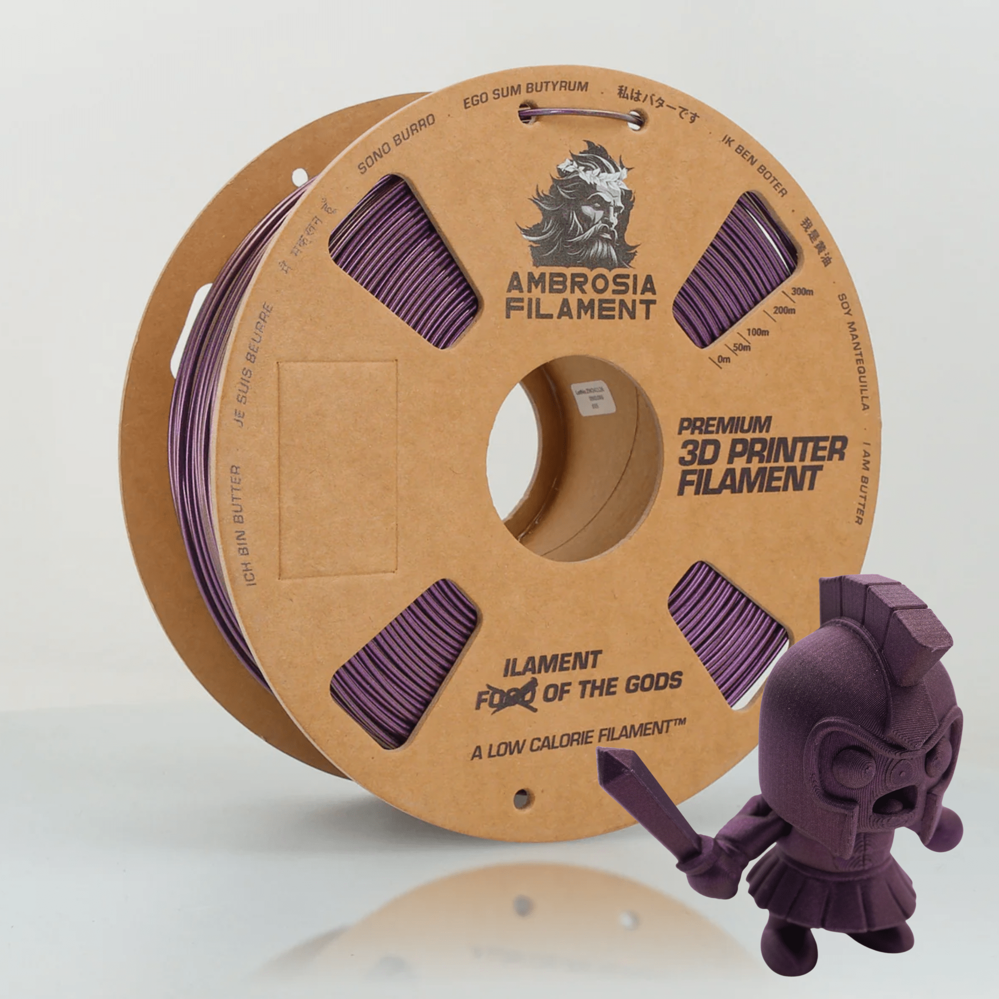 AMBROSIA Dolos Color Shifting PLA Filament of the Gods - 1KG Bambu AMS Friendly Cardboard Spools Premium 3D Printing Filament - West3D 3D Printing Supplies - AMBROSIA FILAMENT