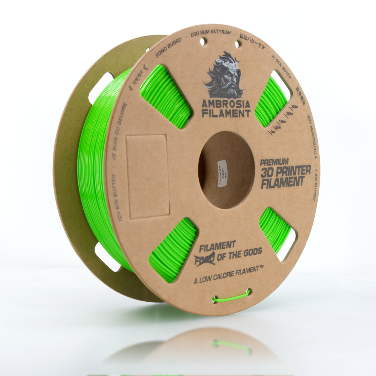 AMBROSIA PETG Filament of the Gods - 1KG Bambu AMS Friendly Cardboard Spools Premium 3D Printing Filament - West3D 3D Printing Supplies - AMBROSIA FILAMENT