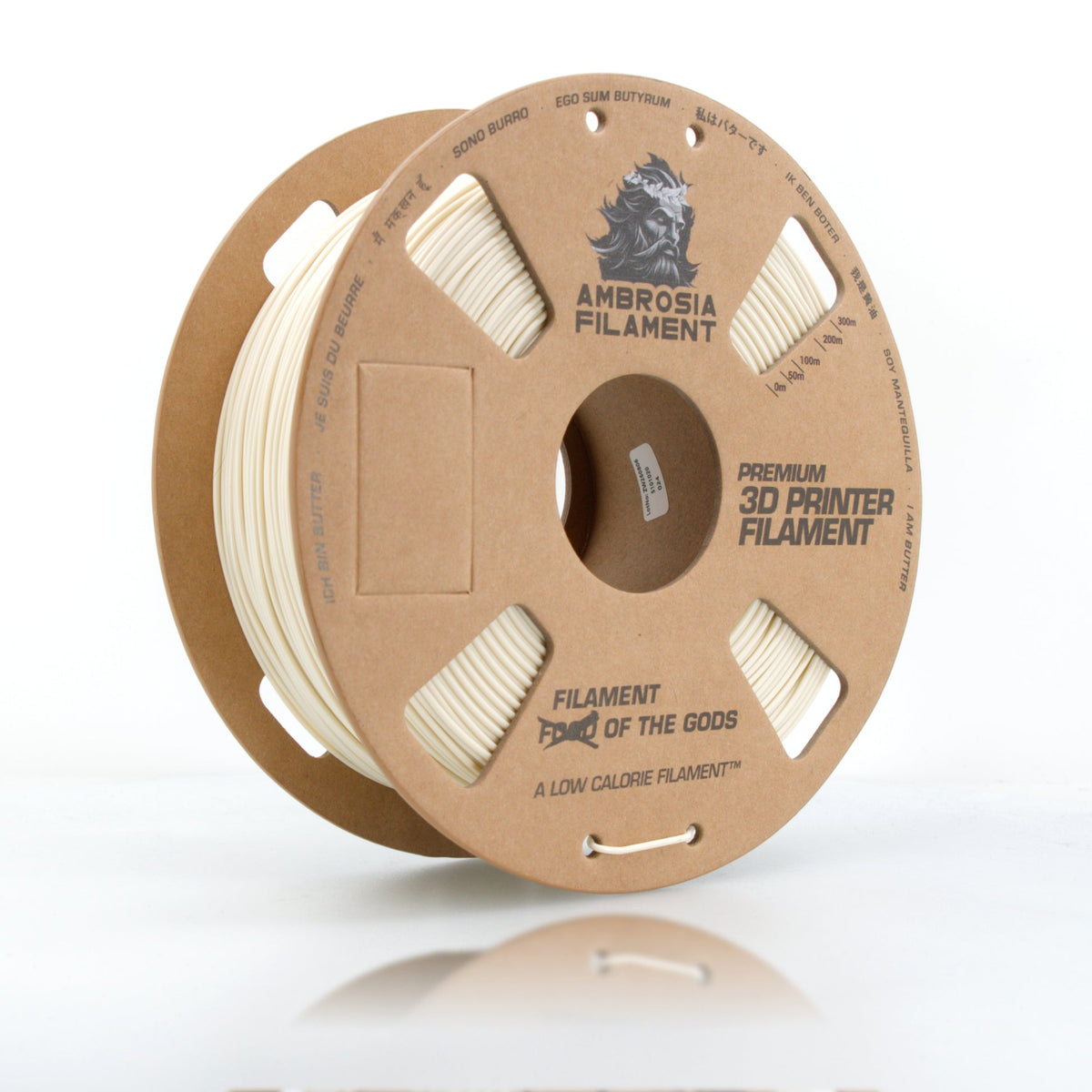 AMBROSIA PLA Filament of the Gods - 1KG Bambu AMS Friendly Cardboard Spools Premium 3D Printing Filament - West3D 3D Printing Supplies - AMBROSIA FILAMENT