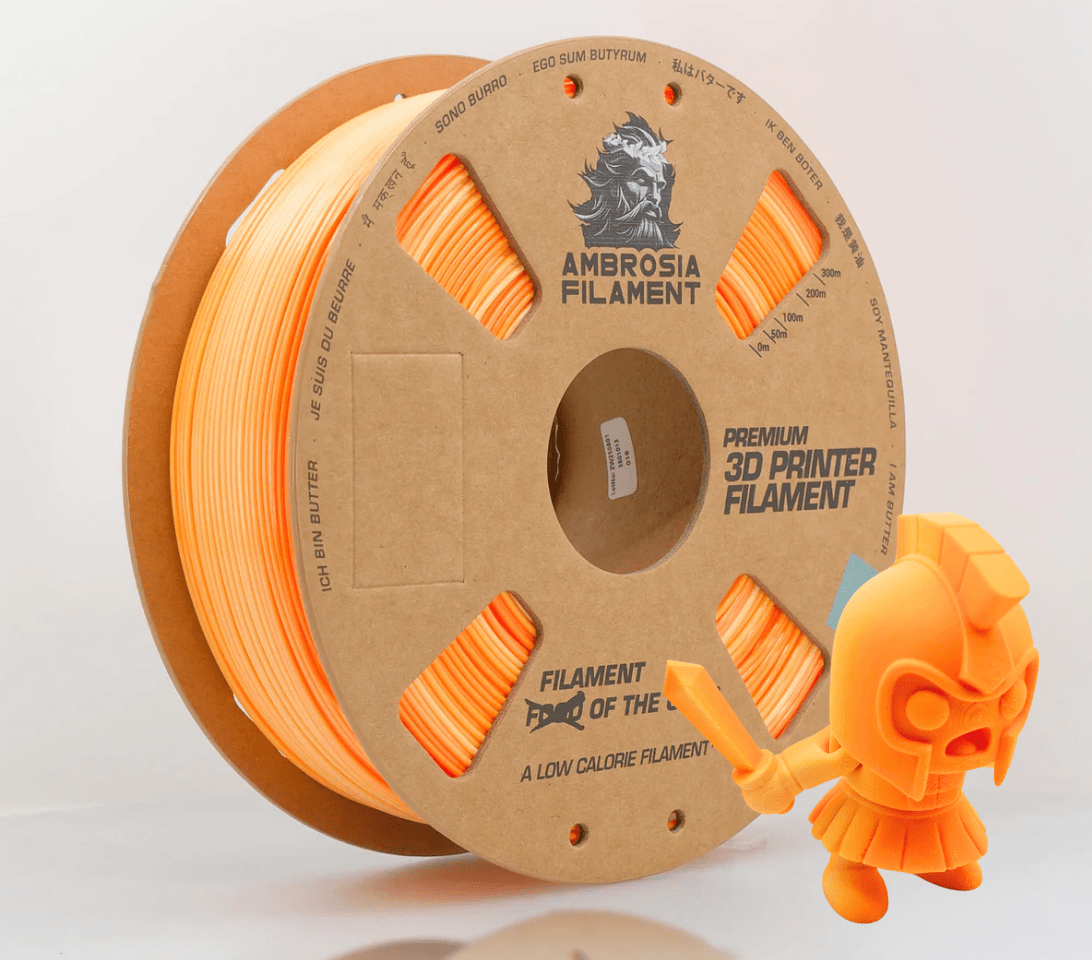 AMBROSIA PLA Filament of the Gods - 1KG Bambu AMS Friendly Cardboard Spools Premium 3D Printing Filament - West3D 3D Printing Supplies - AMBROSIA FILAMENT
