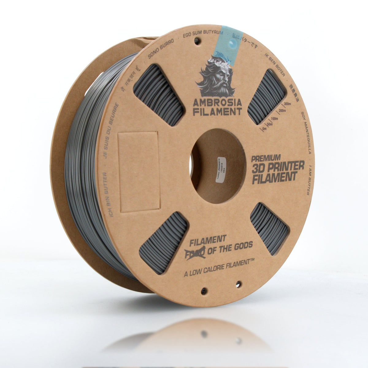 AMBROSIA PLA Filament of the Gods - 1KG Bambu AMS Friendly Cardboard Spools Premium 3D Printing Filament - West3D 3D Printing Supplies - AMBROSIA FILAMENT