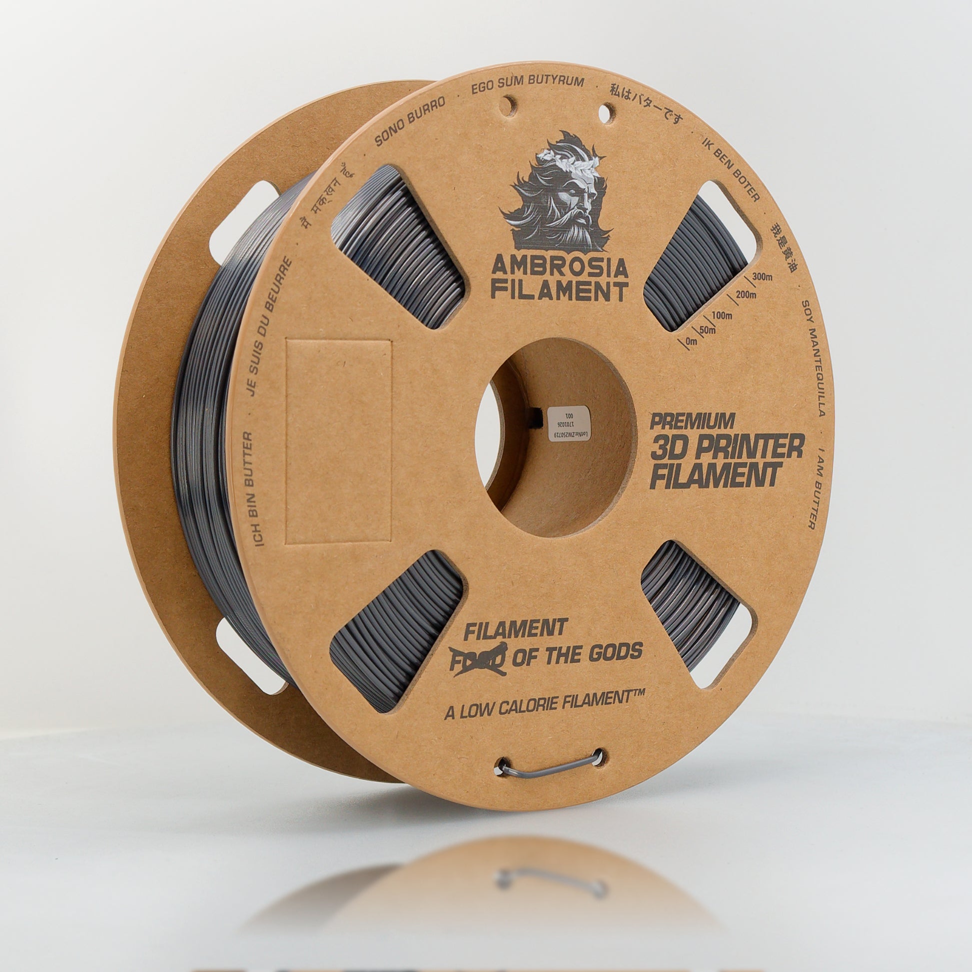 AMBROSIA SILK PLA Filament of the Gods - 1KG Bambu AMS Friendly Cardboard Spools Premium 3D Printing Filament - West3D 3D Printing Supplies - AMBROSIA FILAMENT
