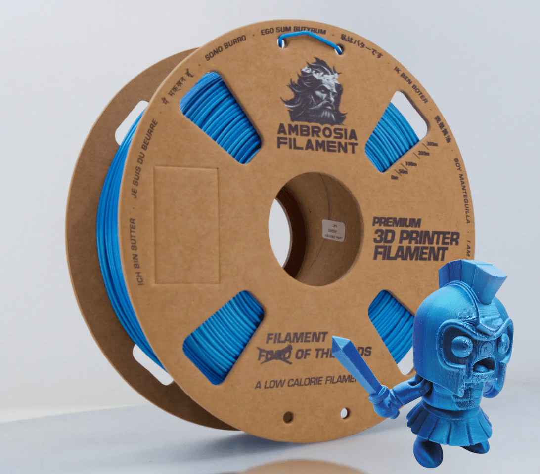 AMBROSIA SILK PLA Filament of the Gods - 1KG Bambu AMS Friendly Cardboard Spools Premium 3D Printing Filament - West3D 3D Printing Supplies - AMBROSIA FILAMENT