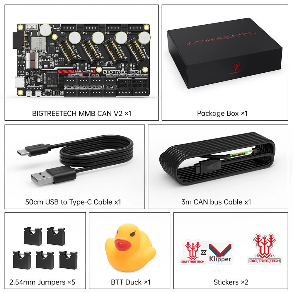 BIGTREETECH MMB CAN Board For ERCF BTT Enraged Rabbit Carrot Feeder Multi - Material Solution - West3D 3D Printing Supplies - BTT