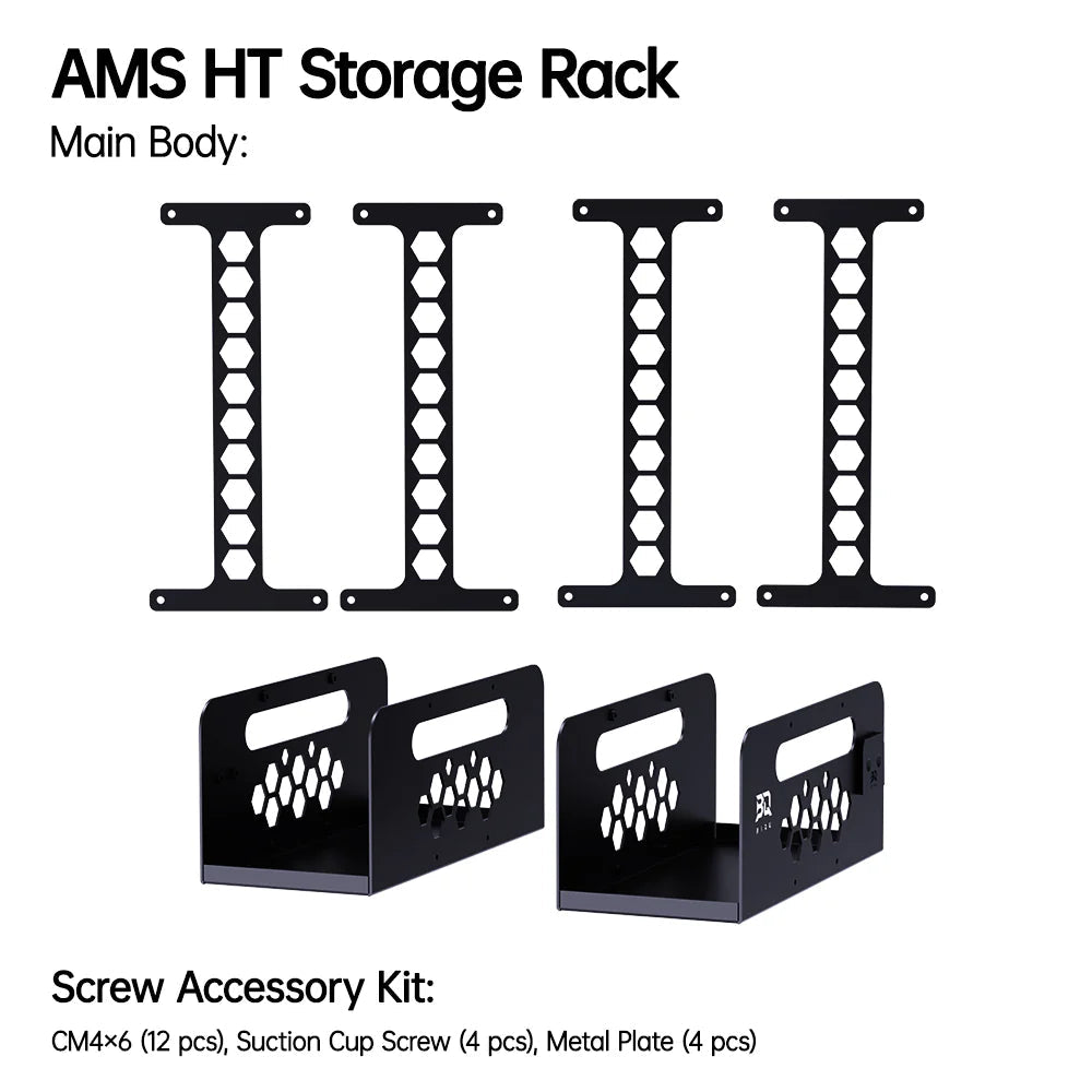 Biqu Panda Perch H2 and HT Add - on - Aluminum Mount for Two AMS and Multiple AMS HT for Bambu Lab H Series 3D Printer (H2D H2C H2S) - West3D 3D Printing Supplies - BTT