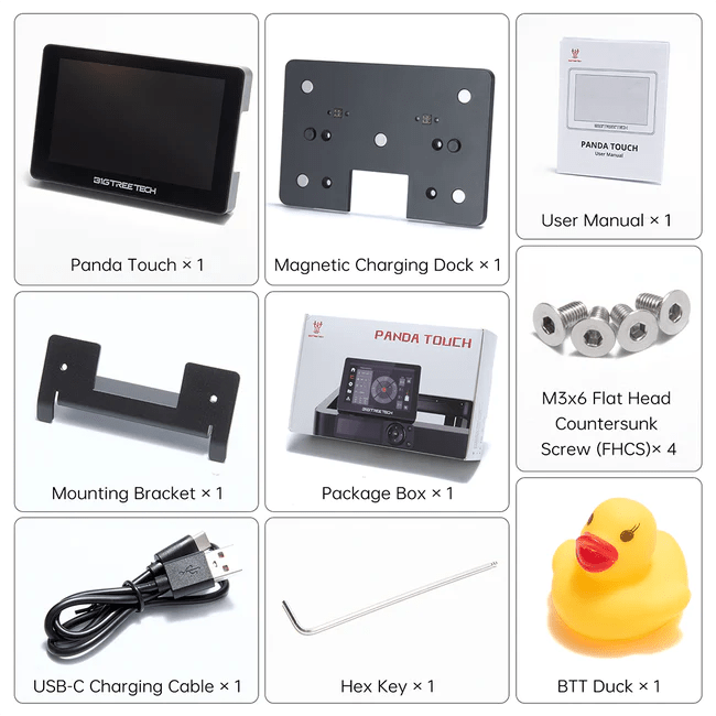 BTT Panda Touch 5-inch Touchscreen Display for Bambu Labs P1 X1 A1 P1P etc. Printers - West3D 3D Printing Supplies - BTT