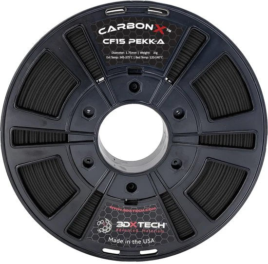 CarbonX PEKK - A+CF15 1.75mm 3D Printer Filament by 3DXTech Made in USA 250g - West3D 3D Printing Supplies - 3DXTech