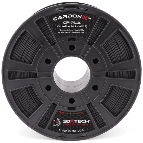 CarbonX PLA+CF 3D Printer Filament by 3DXTech Made in USA 750g - West3D 3D Printing Supplies - 3DXTech