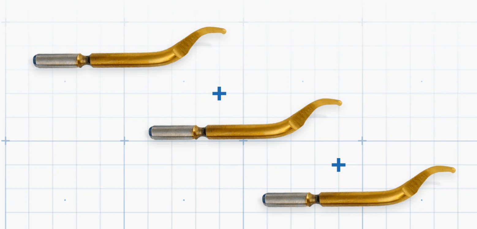 CNC Kitchen Deburrer / Deburring Blades (x3) - West3D 3D Printing Supplies - CNC Kitchen
