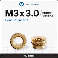 CNC Kitchen Heat Set Inserts (Various Sizes) - West3D 3D Printing Supplies - CNC Kitchen