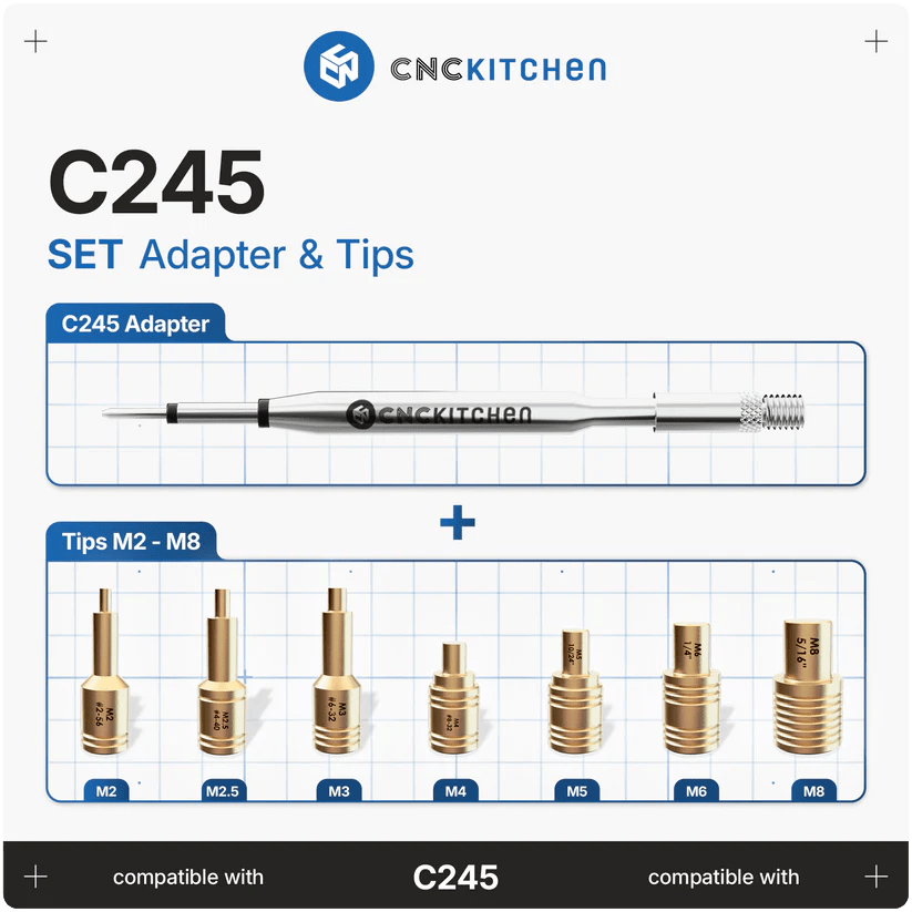 CNC Kitchen Installation Tips SET for C245 V2 - West3D 3D Printing Supplies - CNC Kitchen