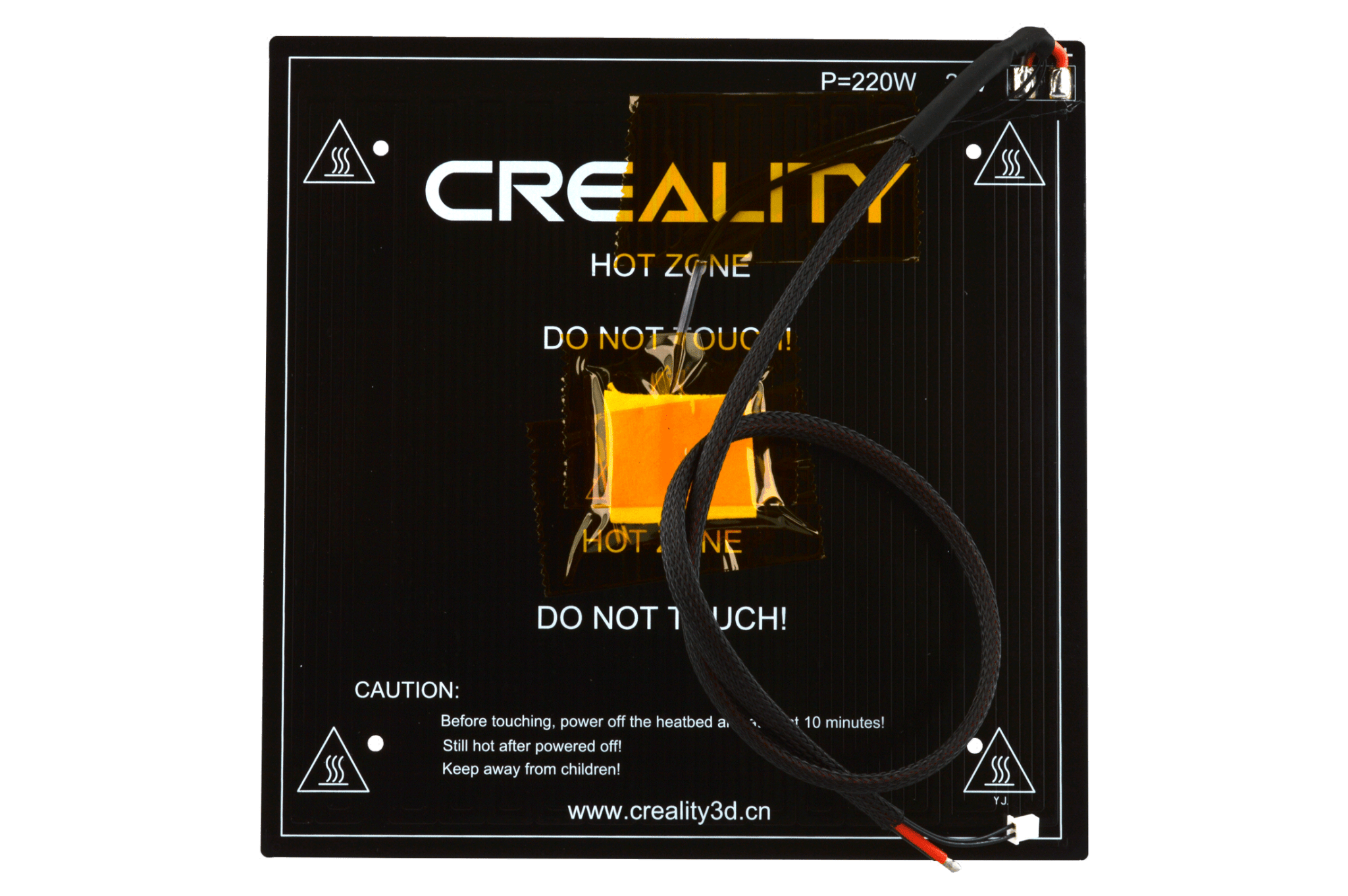 Creality Ender 3 V2 Hotbed Plate - OEM Heater with connected wire - West3D 3D Printing Supplies - Creality