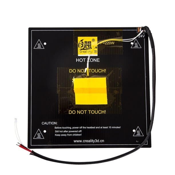 Creality Ender 5 / Ender 5 Pro Hotbed Plate - OEM Heater with connected wire - West3D 3D Printing Supplies - Creality