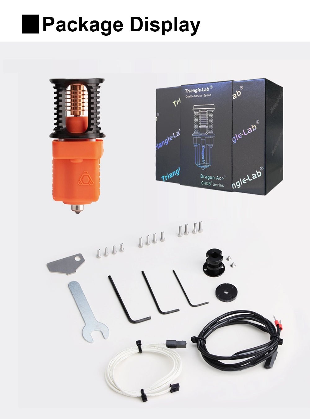 Dragon ACE Hot End - West3D 3D Printing Supplies - TriangleLab