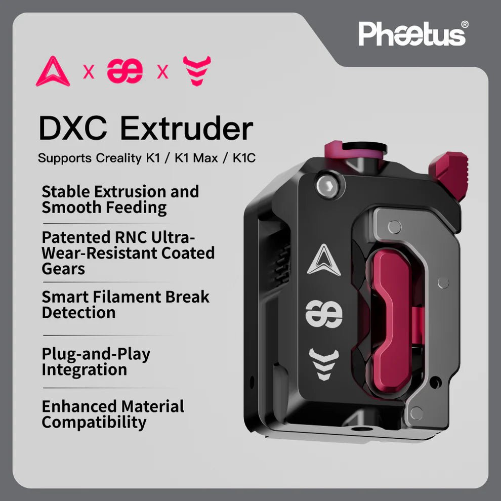 DXC Extruder for Creality K1 / K1 Max and K1C by Devil Design and Phaetus - West3D 3D Printing Supplies - Phaetus