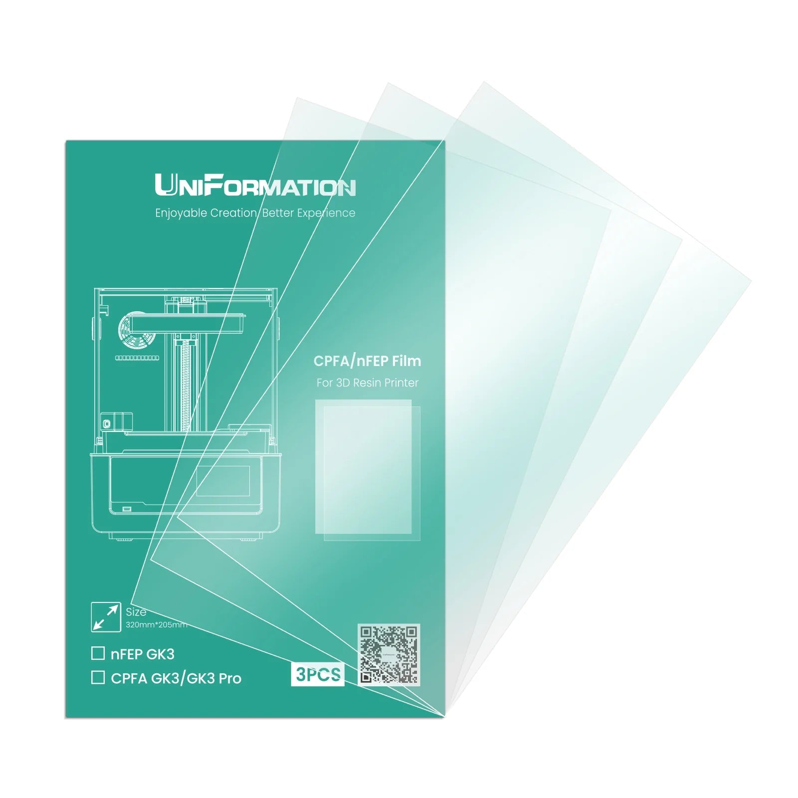 GK3 PRO CPFA Film Release Film 3pcs per set - West3D 3D Printing Supplies - UniFormation