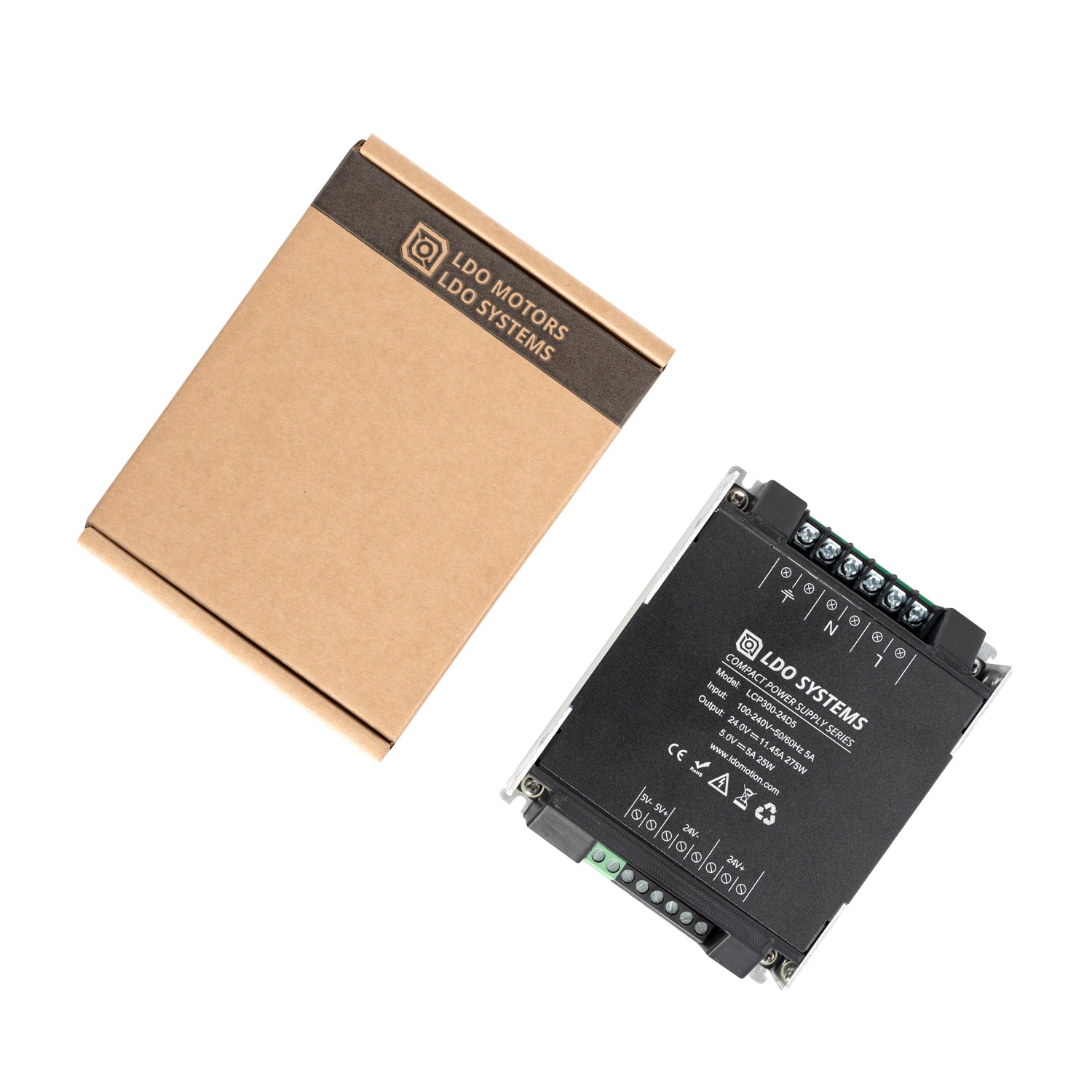 LDO LCP300 - 24D5 300W 24V and 5V Compact Power Supply (PSU) - West3D 3D Printing Supplies - LDO Systems