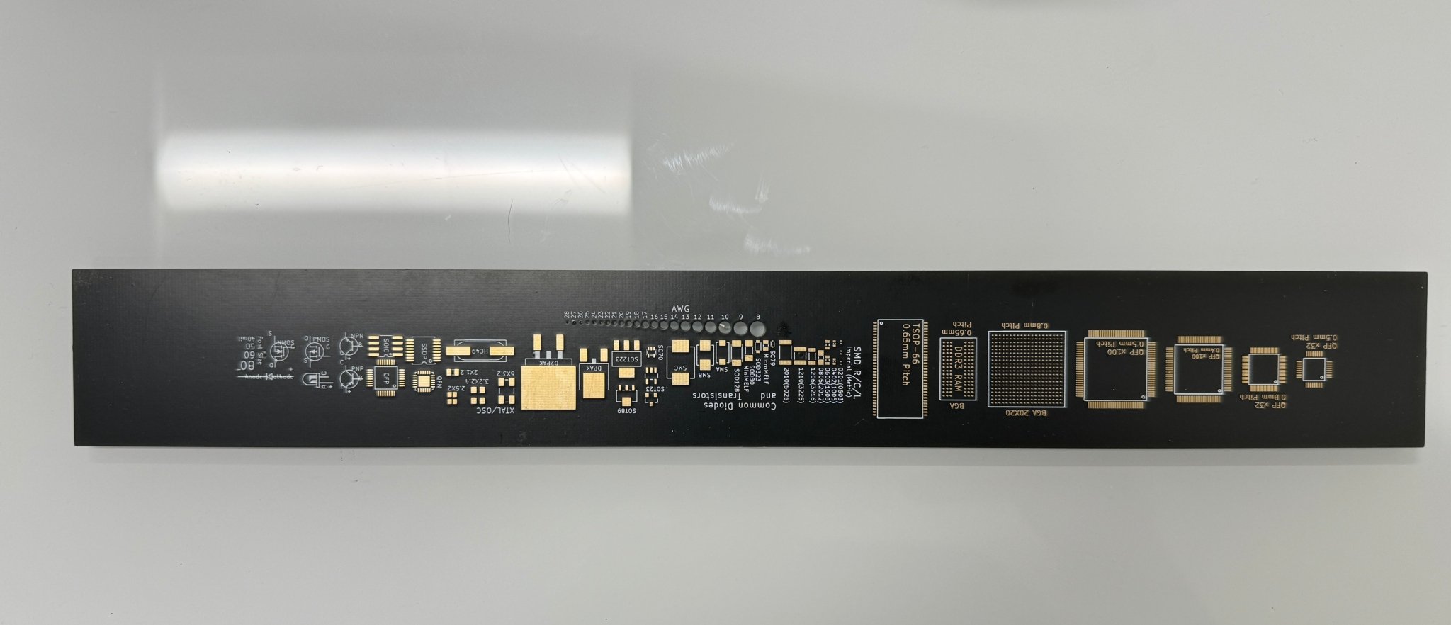 Never Grow Up Ruler 2- Voron Design / Micron / Salad Fork / West3D PCB Ruler Multi-functional - West3D 3D Printing Supplies - HartK