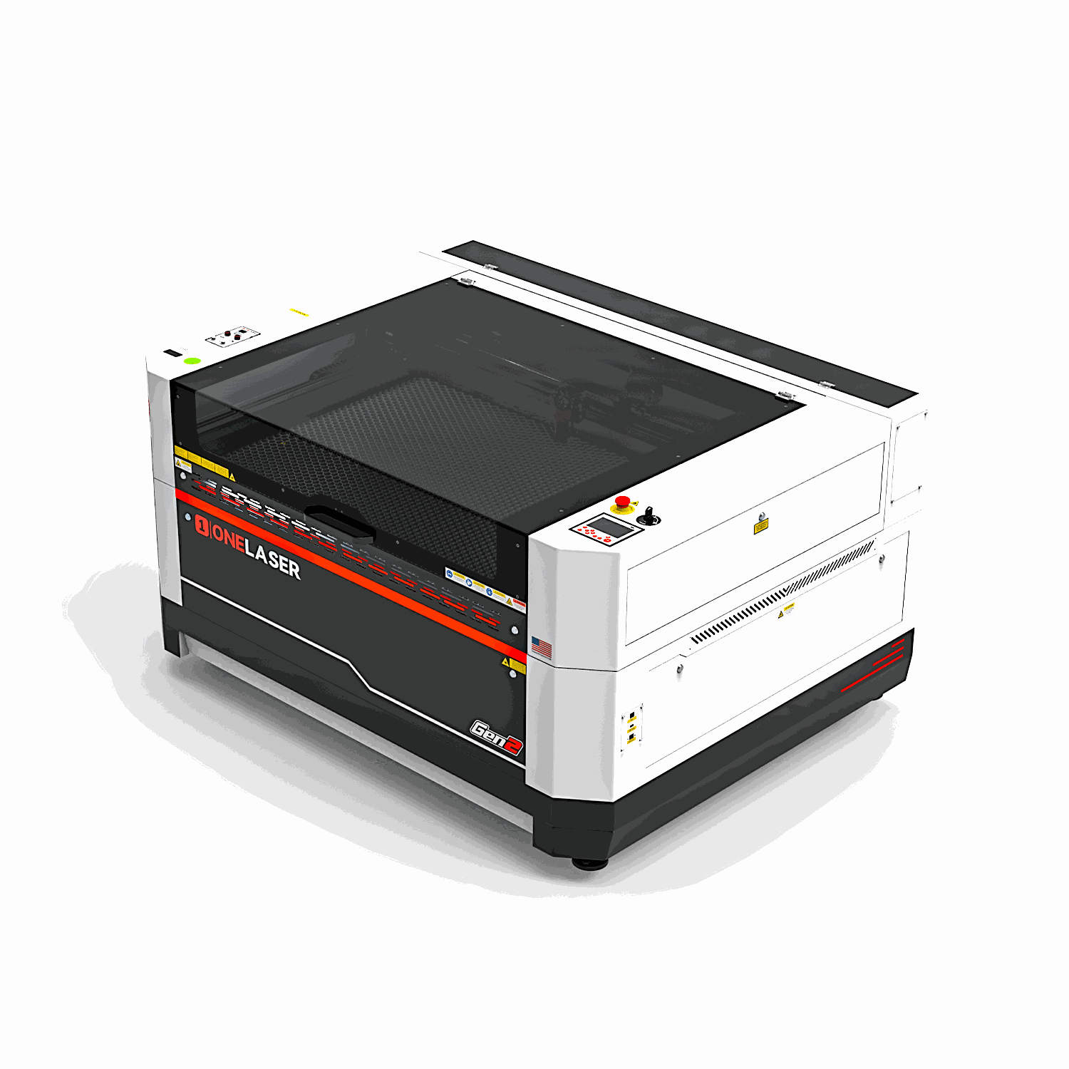 OneLaser Hydra™ 13 Gen2 - CO₂ Glass/RF Industrial Hybrid Laser Engraver - West3D 3D Printing Supplies - OneLaser