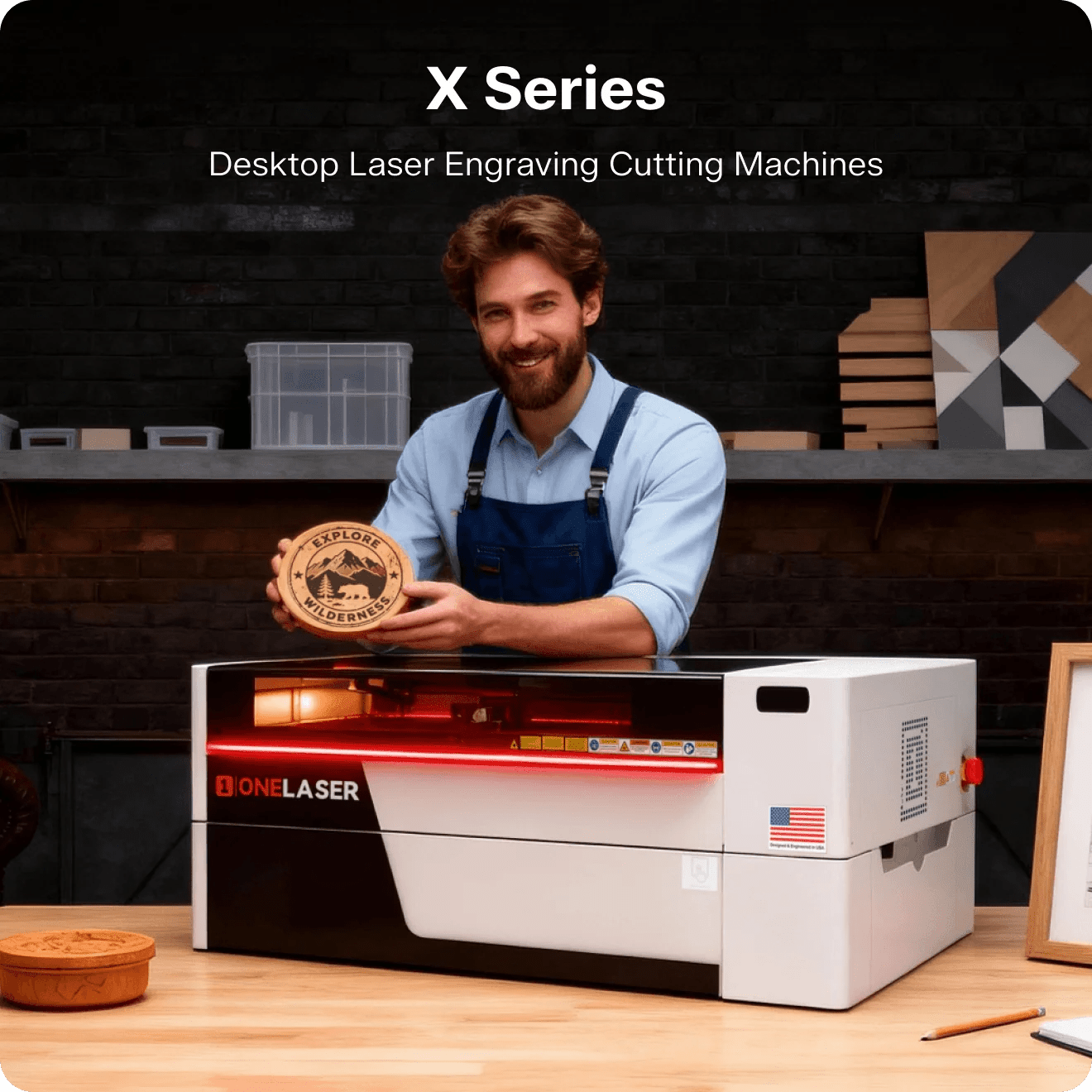 OneLaser XRF™ Performance Desktop Laser Engraver (38W RF) - West3D 3D Printing Supplies - OneLaser