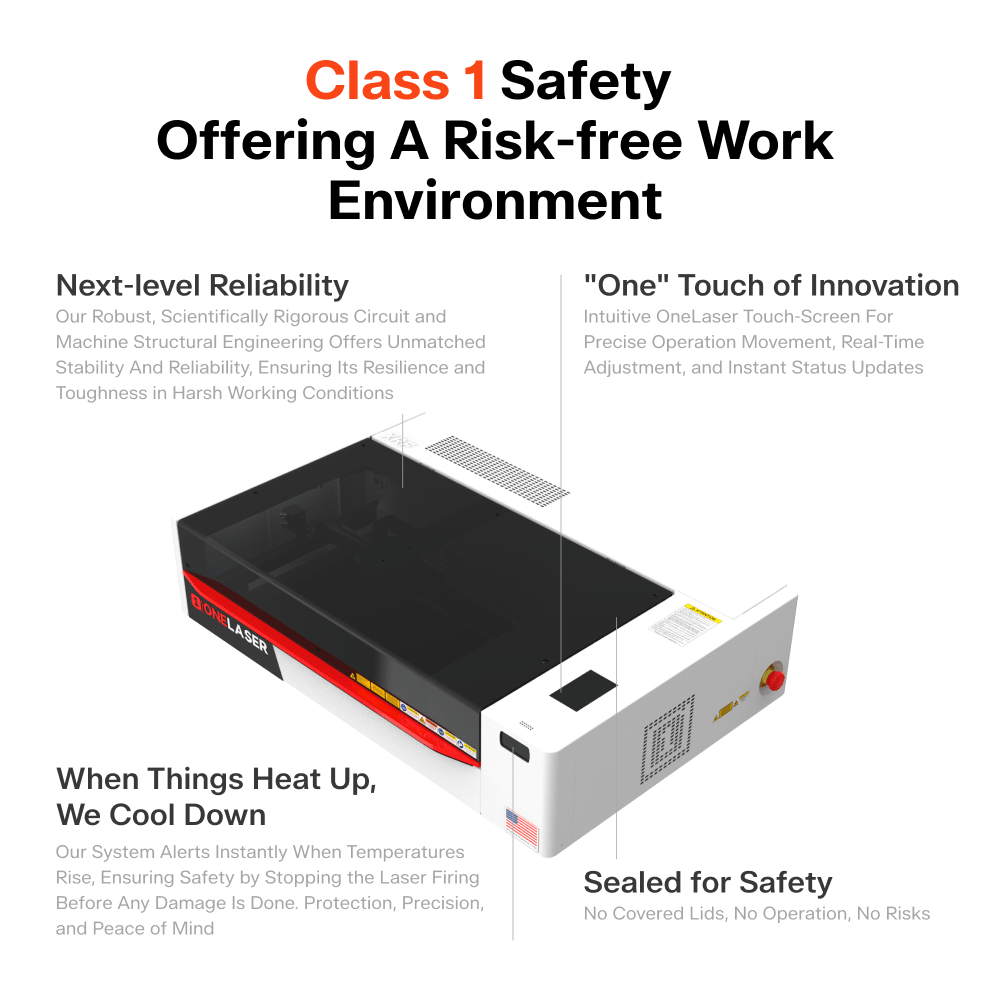 OneLaser XT™ Performance Desktop Laser Engraver (55W Glass) - West3D 3D Printing Supplies - OneLaser