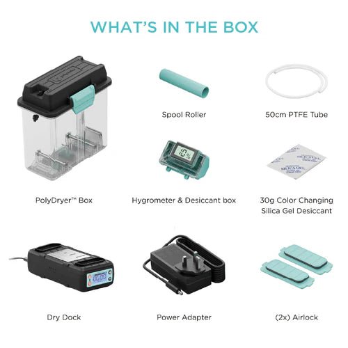 PolyDryer Dyer Dock and Storage Box by Polymaker and FabNotion - West3D 3D Printing Supplies - Polymaker