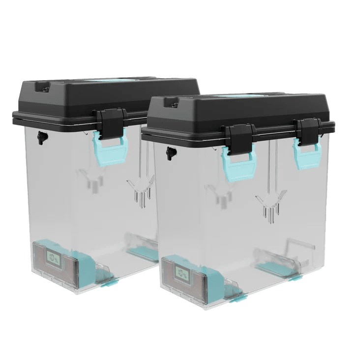PolyDryer XL Storage Box 2-Pack for up to 3KG Spools by Polymaker and FabNotion - West3D 3D Printing Supplies - Polymaker