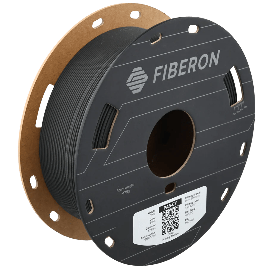 Polymaker Fiberon Engineering Filament - PA6 - CF20 (500g) - West3D 3D Printing Supplies - Polymaker