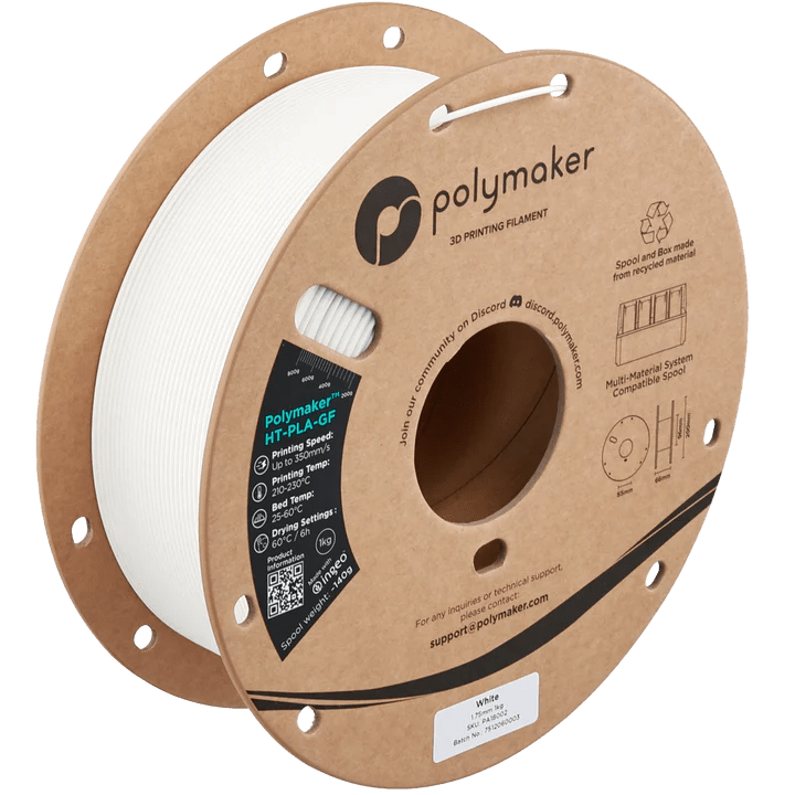Polymaker HT - PLA - GF Glass Fiber High Temperature PLA - Extra Strong - West3D 3D Printing Supplies - Polymaker