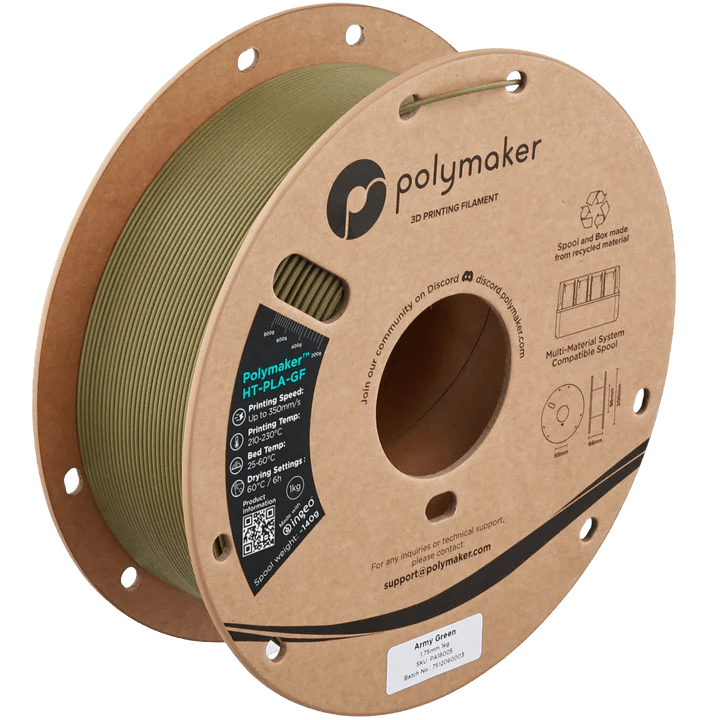 Polymaker HT - PLA - GF Glass Fiber High Temperature PLA - Extra Strong - West3D 3D Printing Supplies - Polymaker