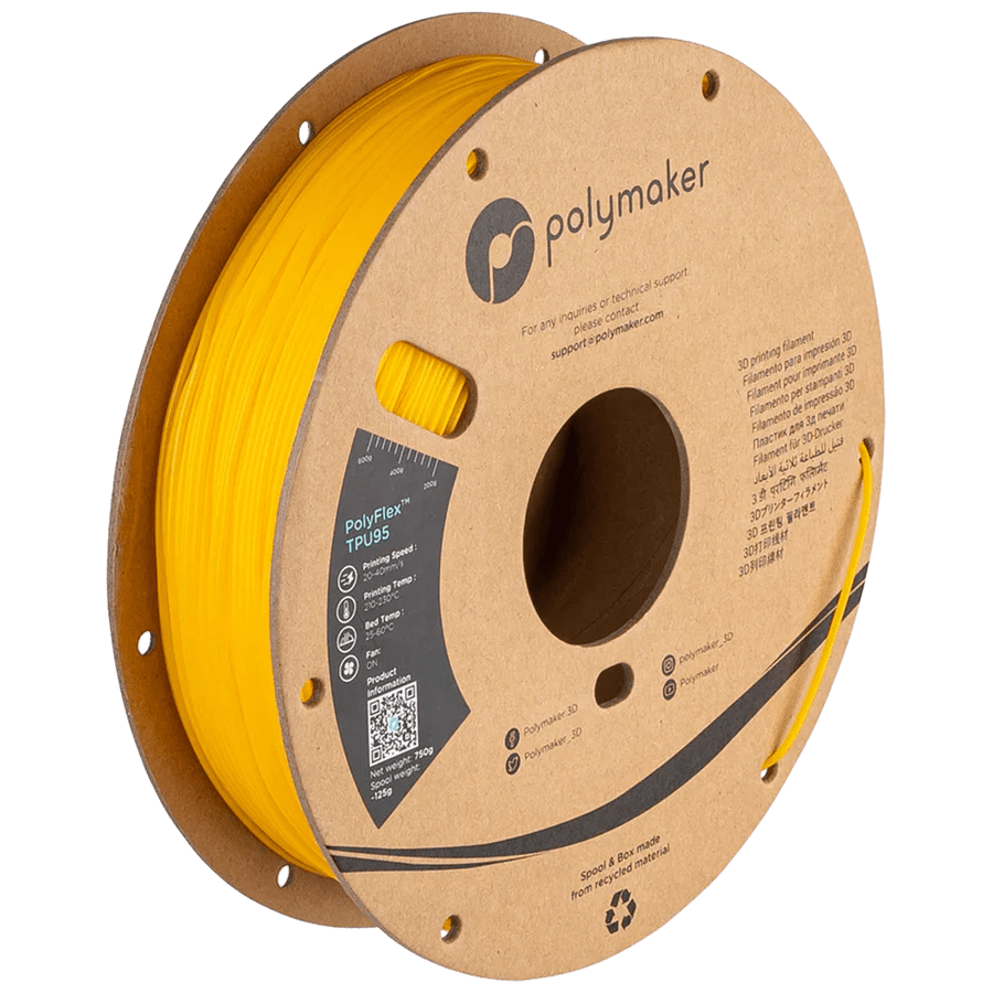 Polymaker PolyFlex TPU95 3D Printer Filament 750g 1.75mm - West3D 3D Printing Supplies - Polymaker