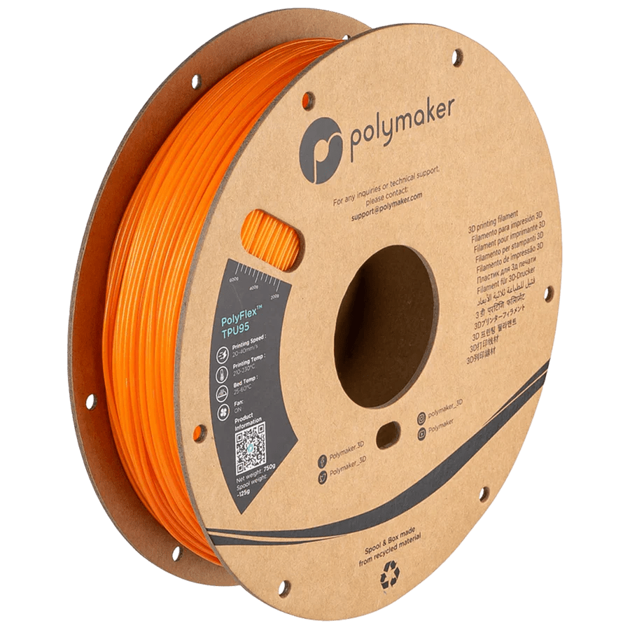 Polymaker PolyFlex TPU95 3D Printer Filament 750g 1.75mm - West3D 3D Printing Supplies - Polymaker