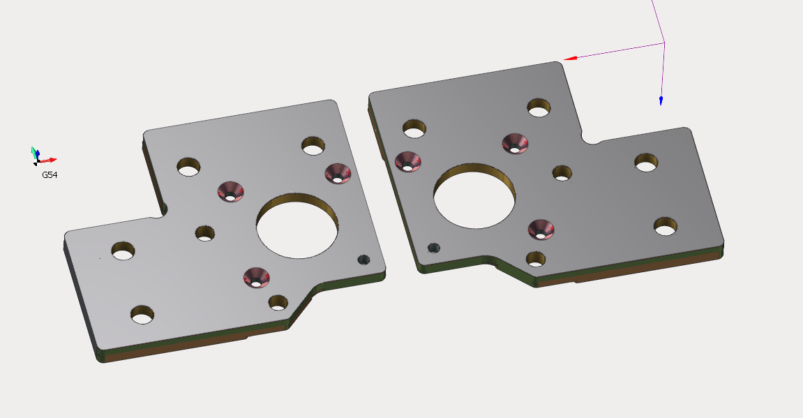 RatRig VCore4 - Hybrid/IDEX Upper Motor Mounts - West3D 3D Printing Supplies - MandalaRoseWorks