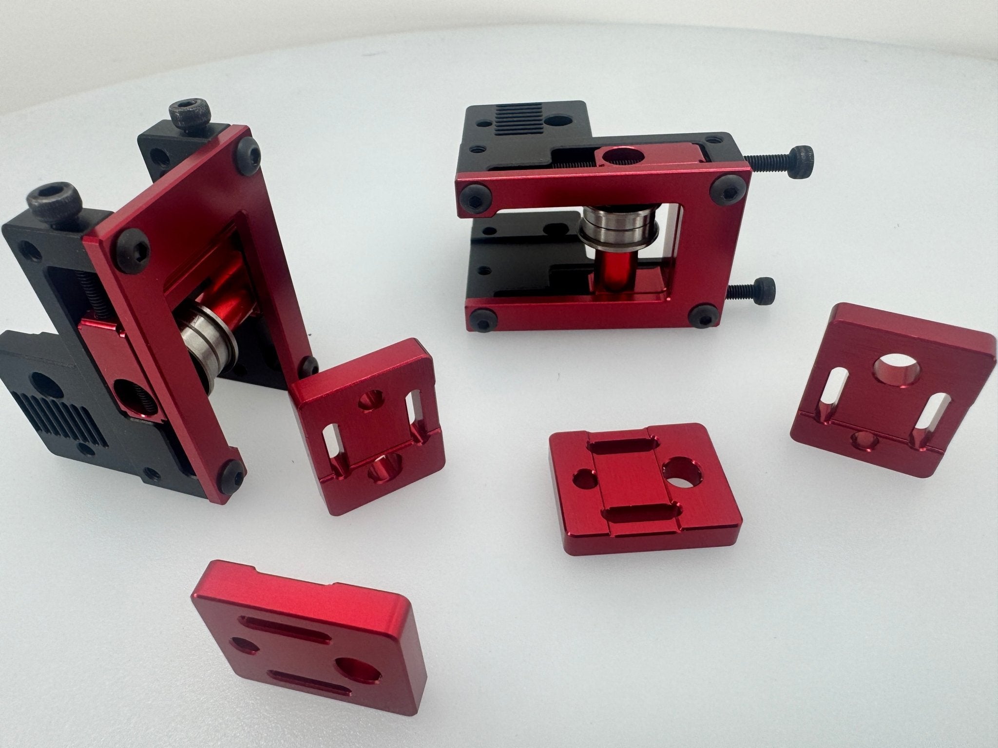 Rigid Aluminum Front Idlers For Voron Printers with 4 CNC Belt Clamps by Vitalii3D - West3D 3D Printing Supplies - Vitalii3D