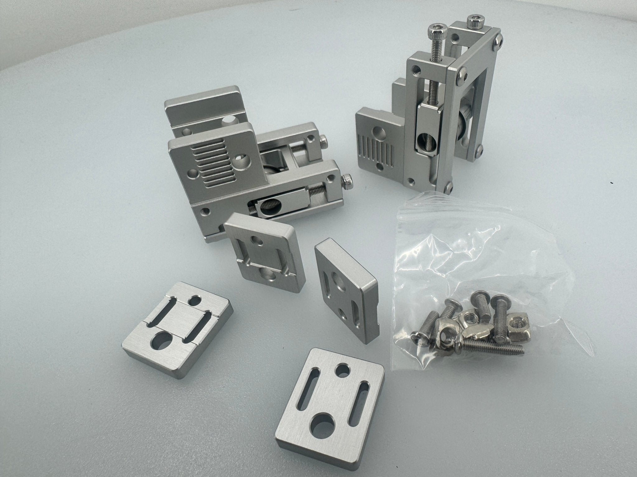Rigid Aluminum Front Idlers For Voron Printers with 4 CNC Belt Clamps by Vitalii3D - West3D 3D Printing Supplies - Vitalii3D