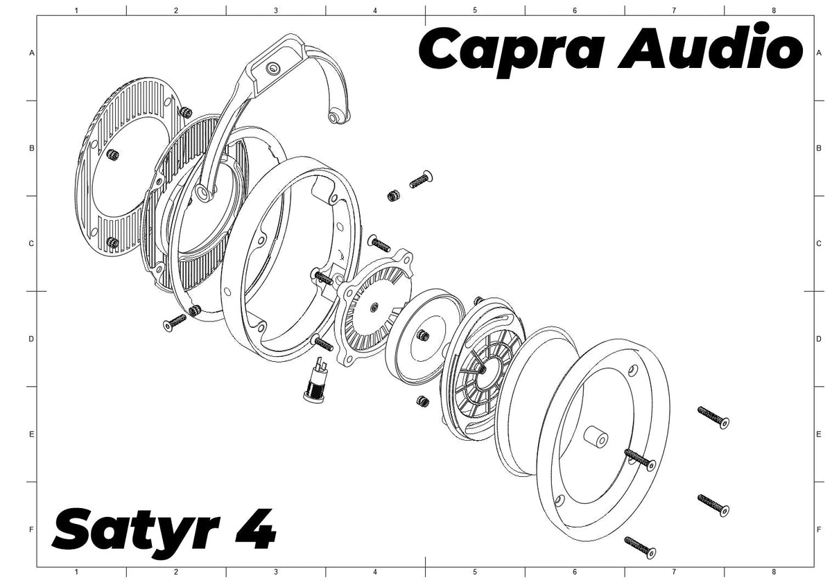 Satyr 4 DIY HiFi Headphones Kit by Capra-Audio - West3D 3D Printing Supplies - LDO Systems
